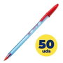 BIC Cristal Soft Rojo Punta 1,2 mm (Set de 50)